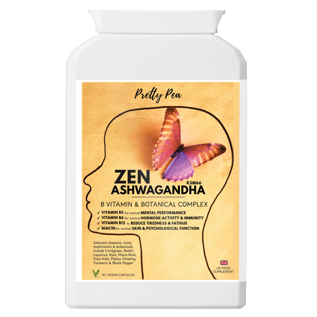 - Pretty Pea ashwagandha supplements for stress, calm and cortisol balance