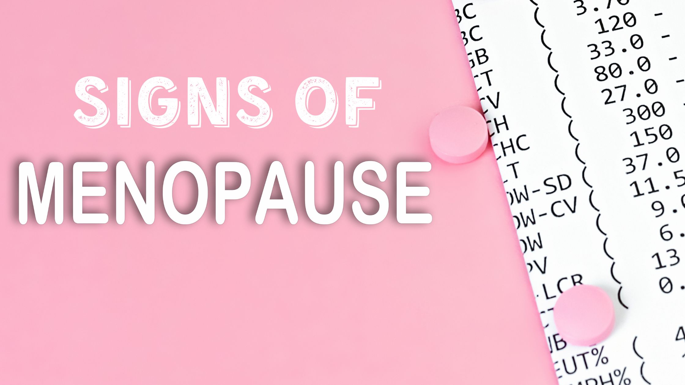 Perimenopause Signs