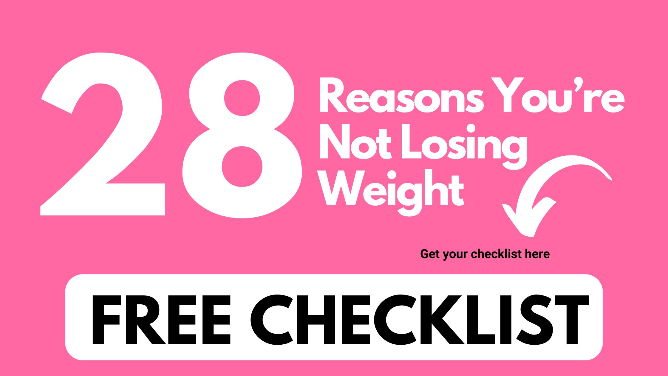 Get Your Guide: 28 Reasons You’re Not Losing Weight