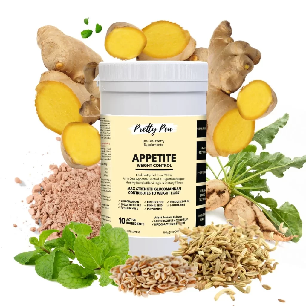 - Pretty Pea fibre pills, appetite suppressants, fibre supplements