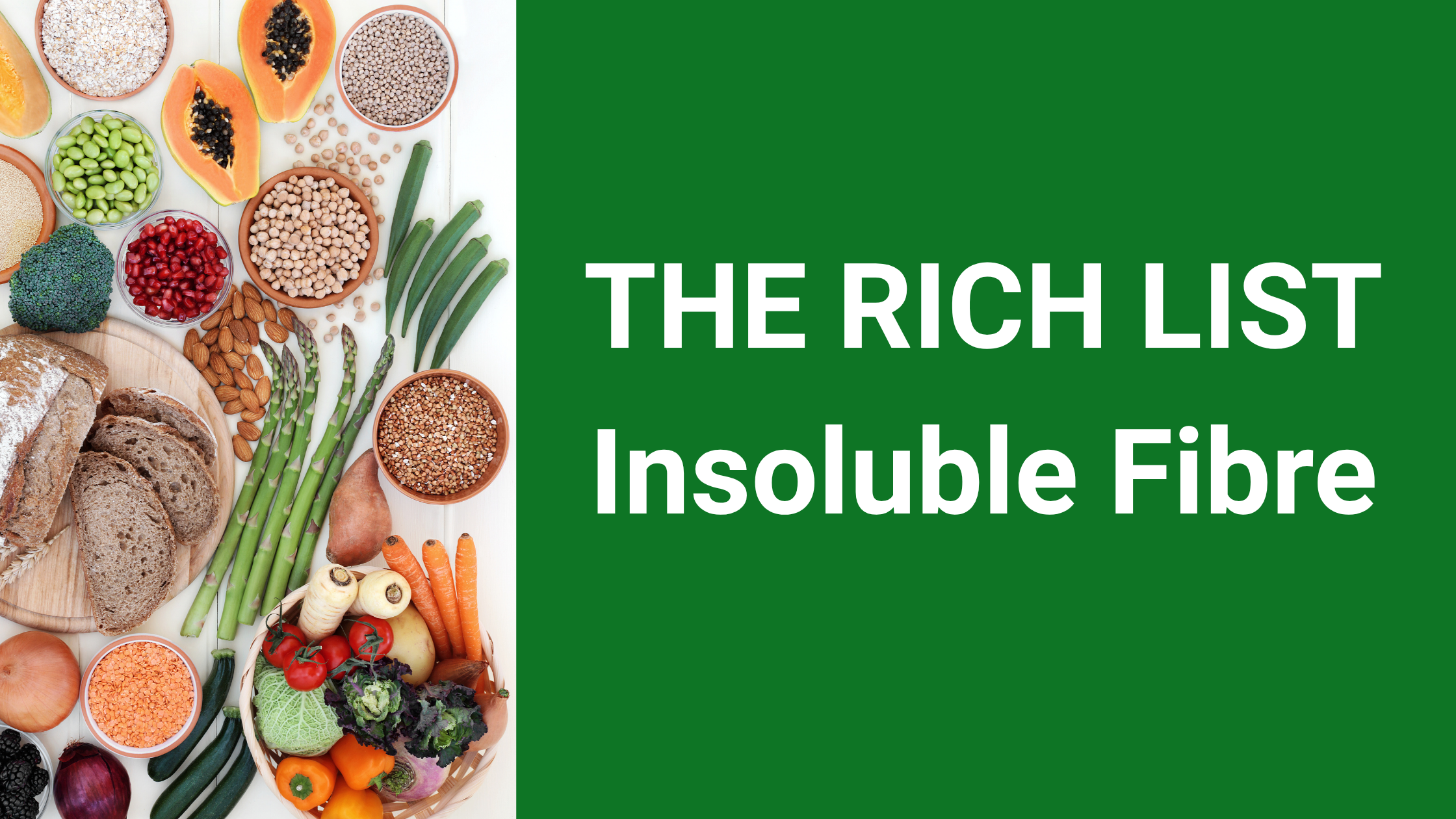 Insoluble Fibre Rich Food