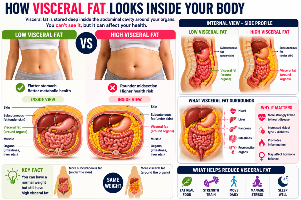 what is visceral fat, understanding visceral fat