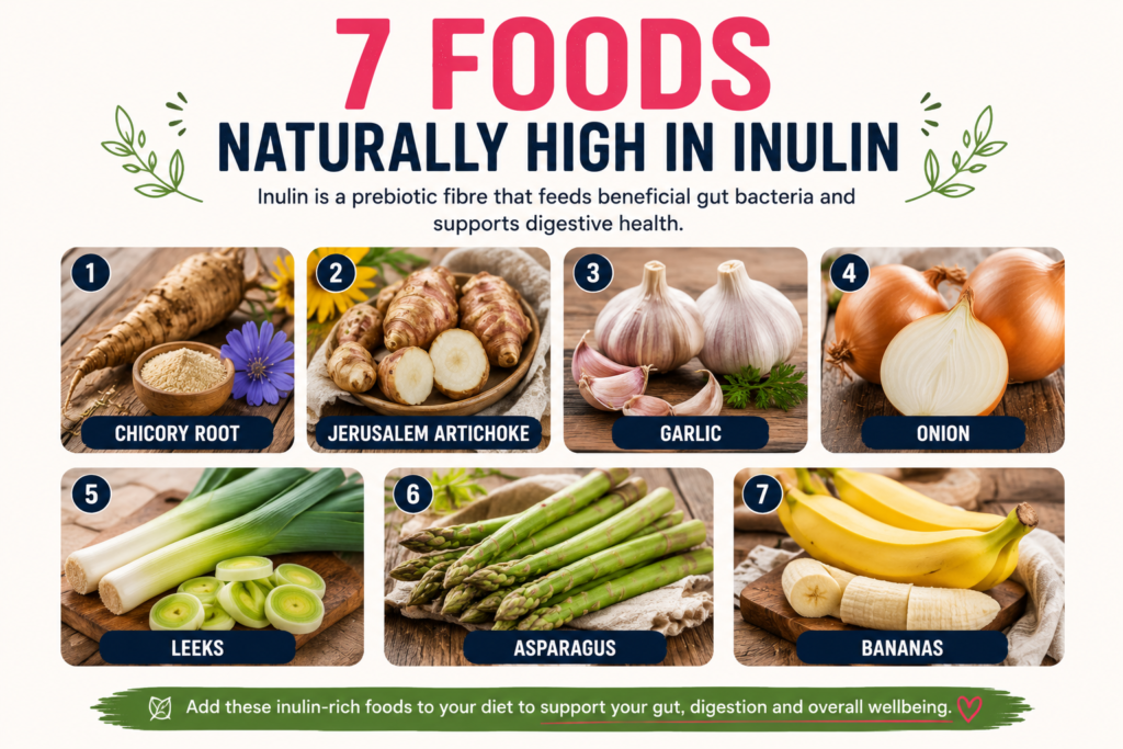 what is inulin, inulin benefits, inulin foods